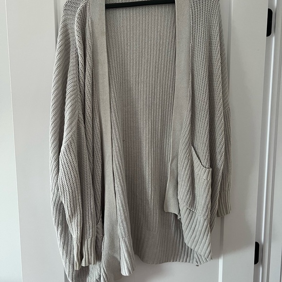 Cozy Beige Knit Cardigan - Picture 1 of 2